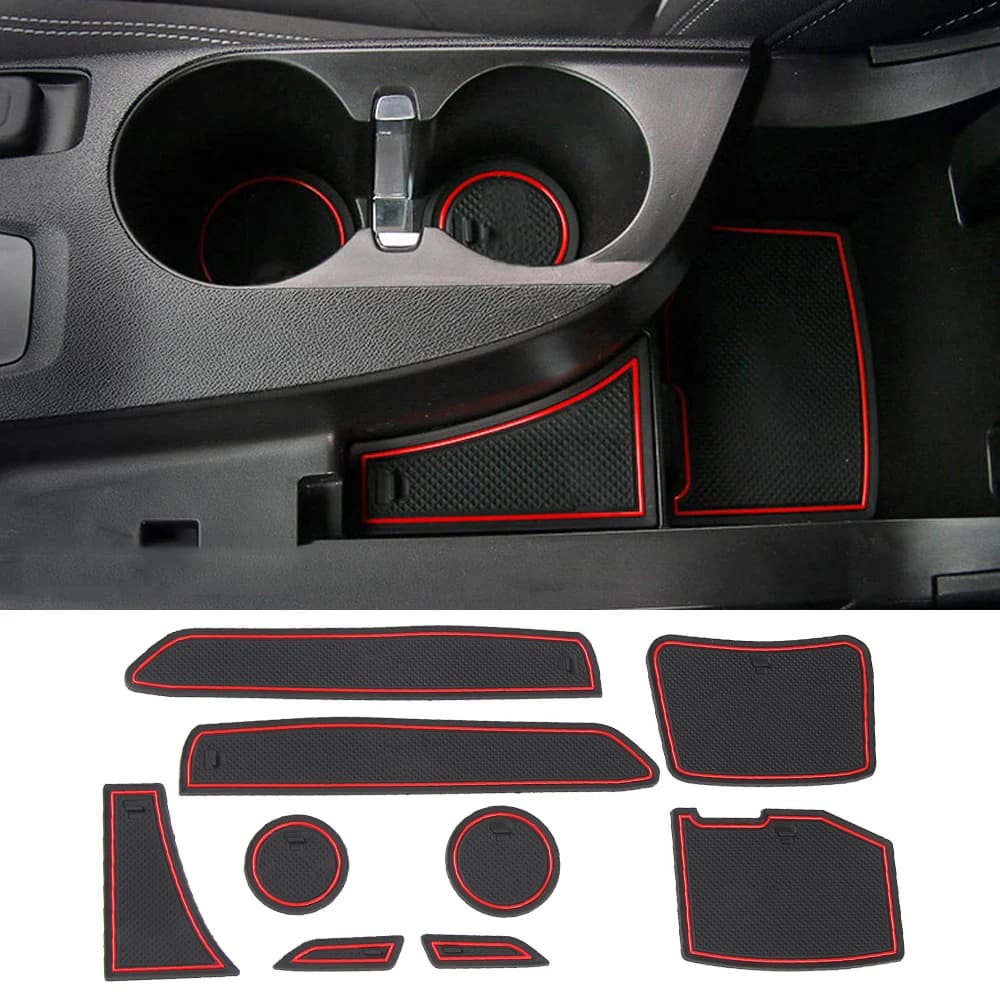 Car Gate Slot Cup Holder Pad for Chevrolet Camaro 2017 2018 2019 2020 2021 2022 Interior Door Groove Anti Slip Mat Accessories