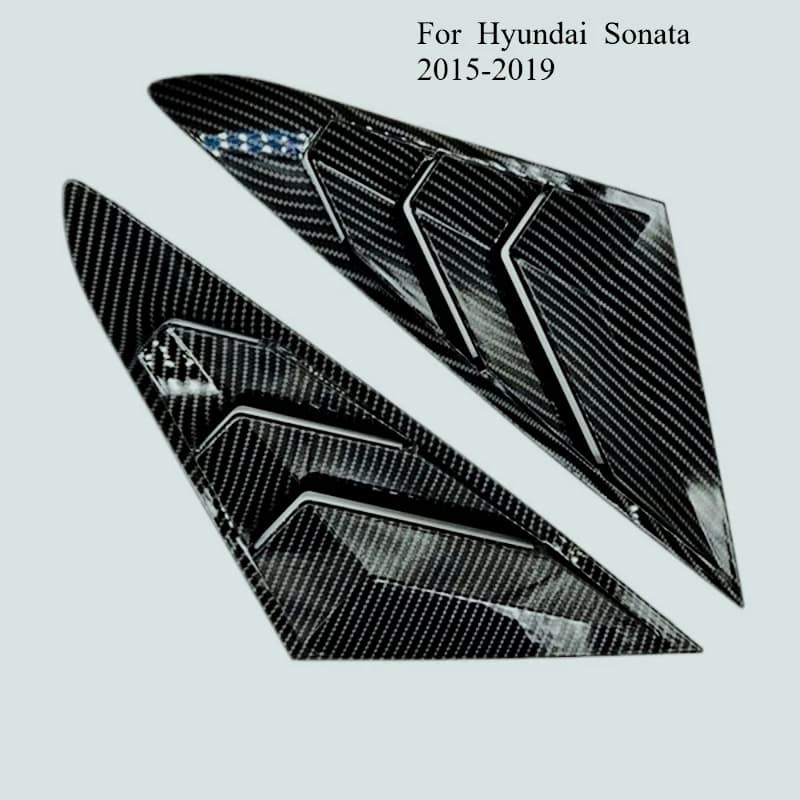 ZF--S Cubierta de persiana lateral para ventana trasera de coche, para Hyundai Sonata 2015-2019, adorno decorativo, ventilación,