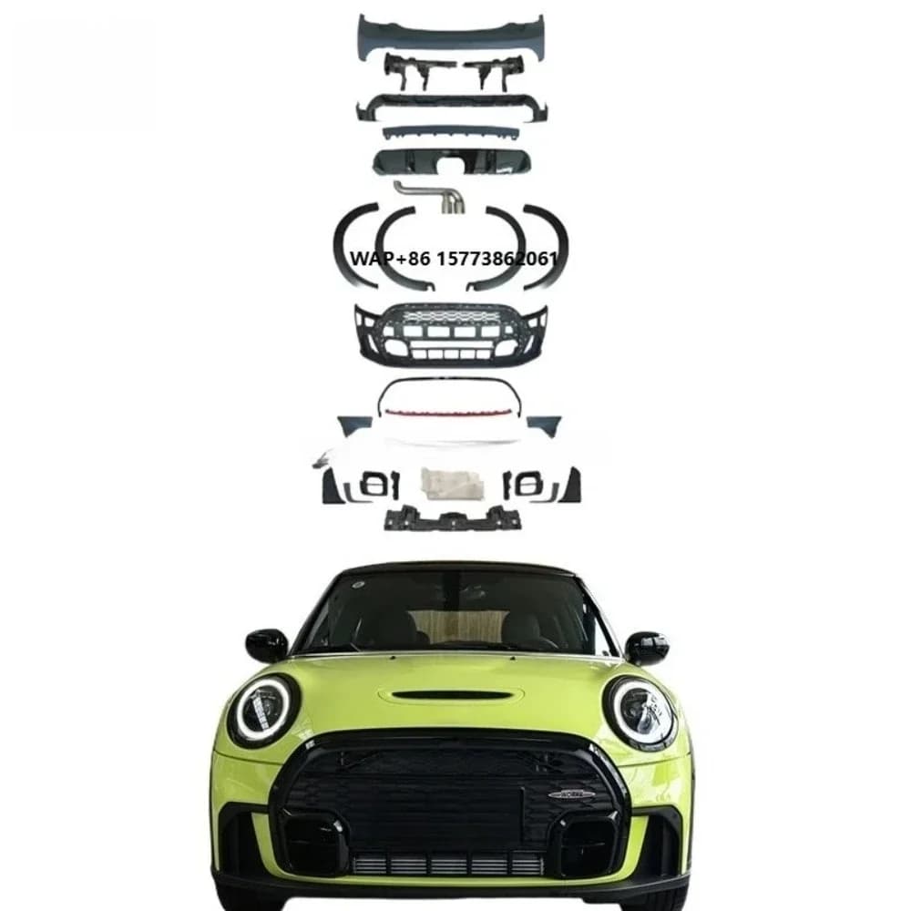Body Kit for 2014+ Mini Cooper F55 F56 F57 Upgrade JCW Body Kits 2023 F56 Front Bumper Rear Car Bumper