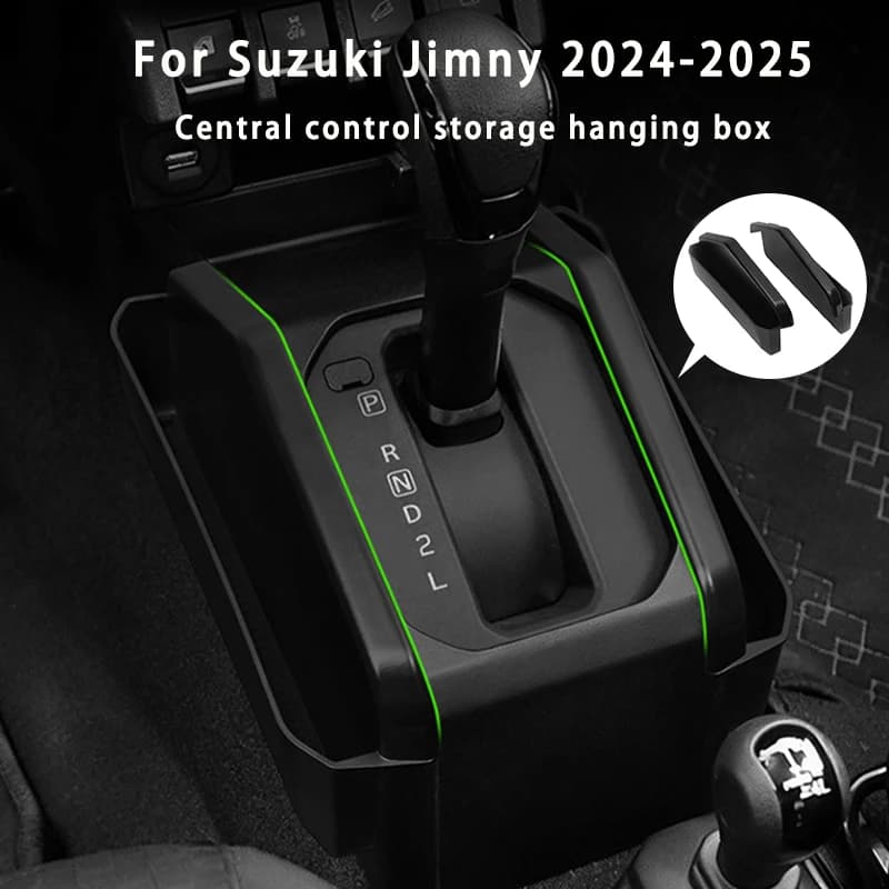 For Suzuki Jimny 2024-2025 Gear Shift Panel Side Storage Box ABS Car Central Control Storage Hanging Box Organizer