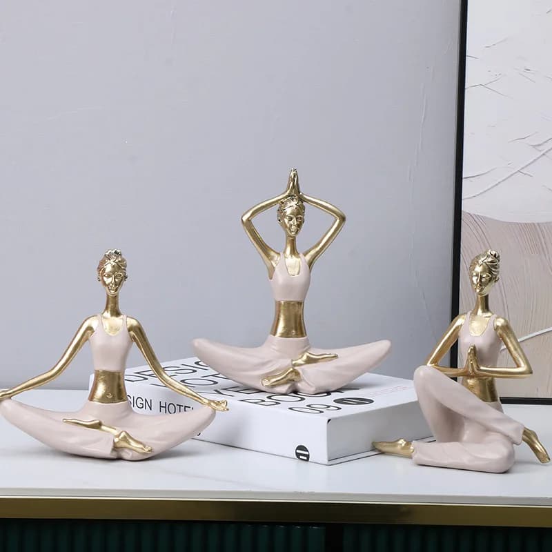 Yoga sports figure ornament resin handicraft home ornament new product
