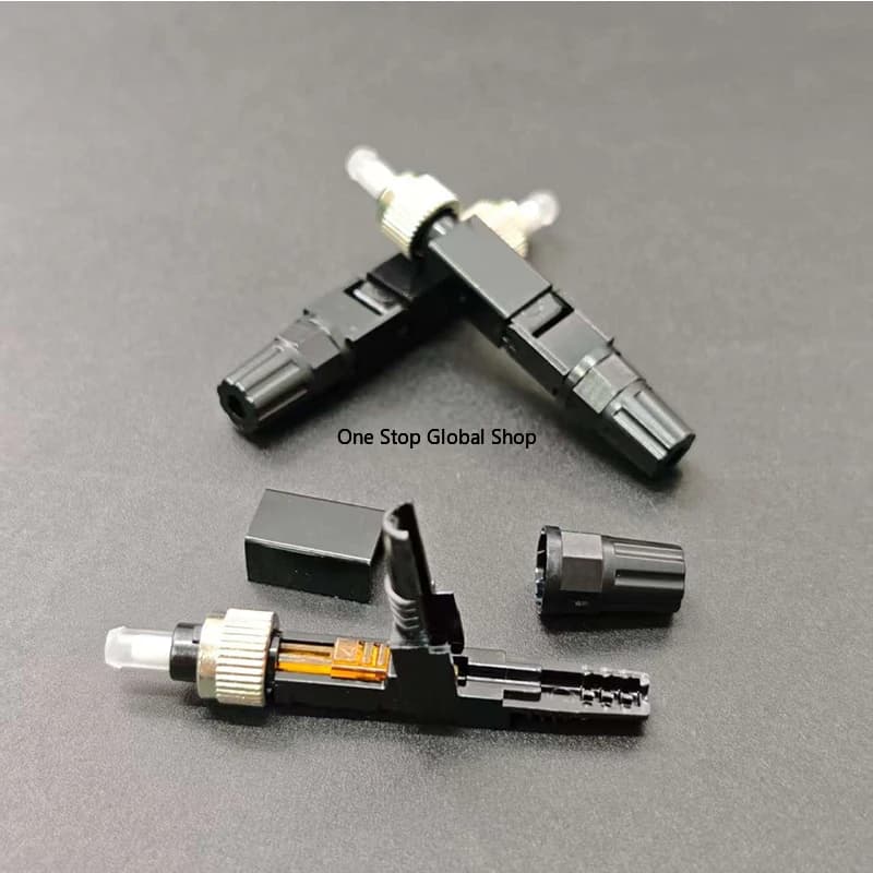 100PCS FC UPC Fast Connector Fiber Optic Field Assembly Embedded FTTH FC/UPC Fiber Optic Quick Connector