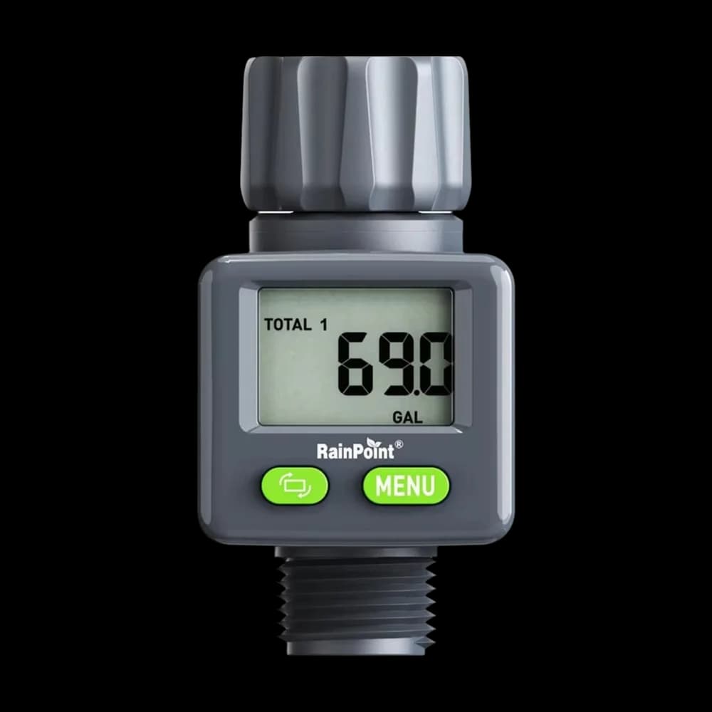 High Precision Water Flow Meter Automatic Digital Readout Water Meter Accurate Flip Display Flow Monitor Yard Landscape