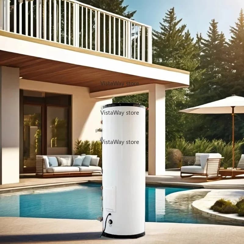 400L Stainless Steel Domestic Hot Water Buffer Tank for Hotels RVs Solar Electric Gas Air Heat Pump Compatible Outdoor
