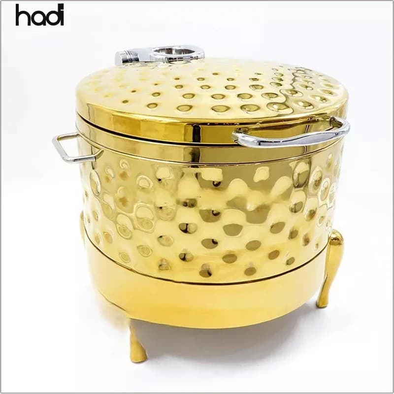 11L Commercial Stainless Steel Black Buffet Soup Warmer Stove Restaurant Soup Kettle Hotel Warming & Holding Equipment