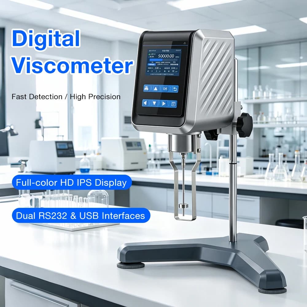 Wholesale New Portable Laboratory Viscosimeter Rotating High-definition Full-color Digital Display High-precision Viscometer