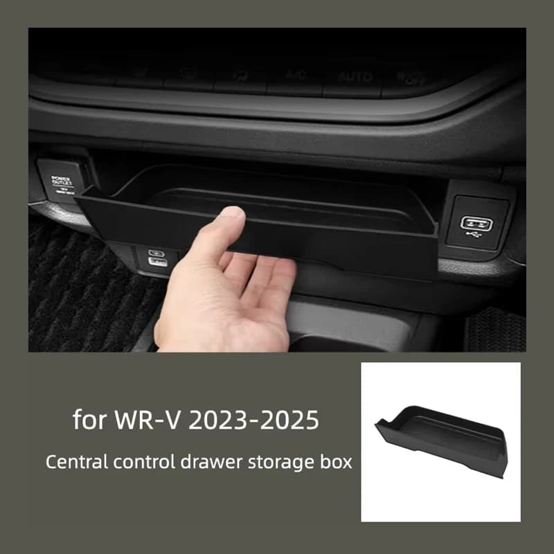 Fits 23-25 WR-V Center Drawer Storage Box Car Mounting Box Car Interior Storage Box
