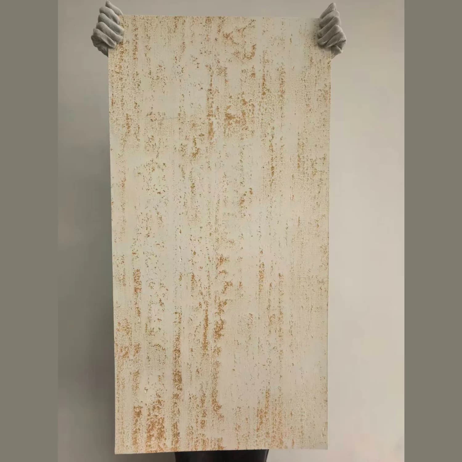 Light Weight and Easy to Install Wall Cladding Gold Color Travertine MCM Flexible Stone Soft Panel for Wall Decoration
