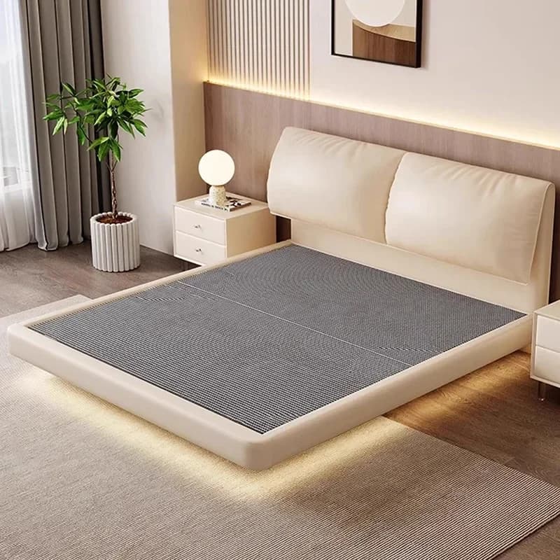 Bedroom Modern Frame Bed Wood White Europen King Size Bedroom Double Bed Full Size Designer Conference Beliche Trendy Furniture