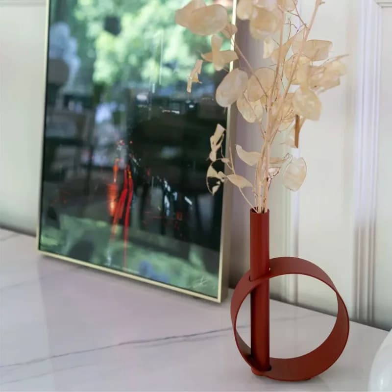 Nordic minimalist circle candle holder model room home  study table decoration light luxury romantic furnishings