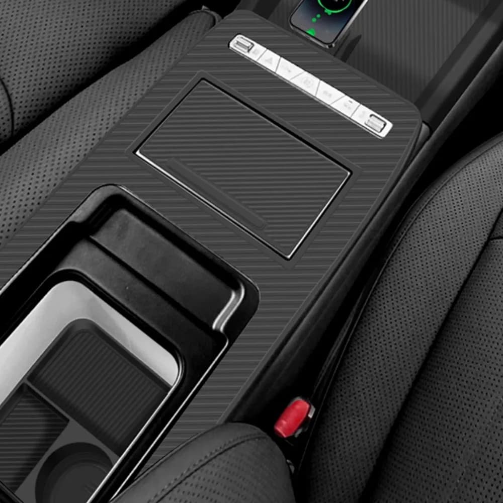 For BYD Tang L DMI EV 2025 Car Central Console Silicone Pad Panel Anti-Slip Cover Interior Accessories Protective Pad
