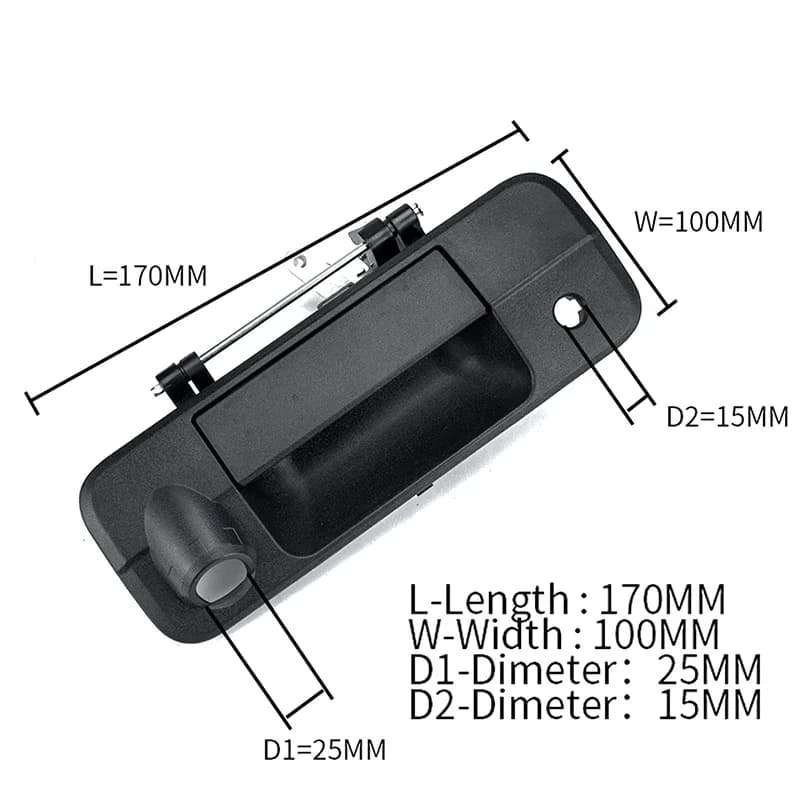 Car Trunk Door Handle Keyhole Camera Parts Rear Outside Tailgate Handle for Toyota Tundra 2007-2013 Auto Exterior Accessories