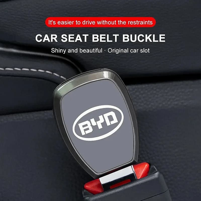 Custom Car Seatbelt Buckle Extender Converter For BYD Atto 3, Seal, Dolphin, Han, Tang, Song, Yuan, 1PC Safety Belt Extension Ad