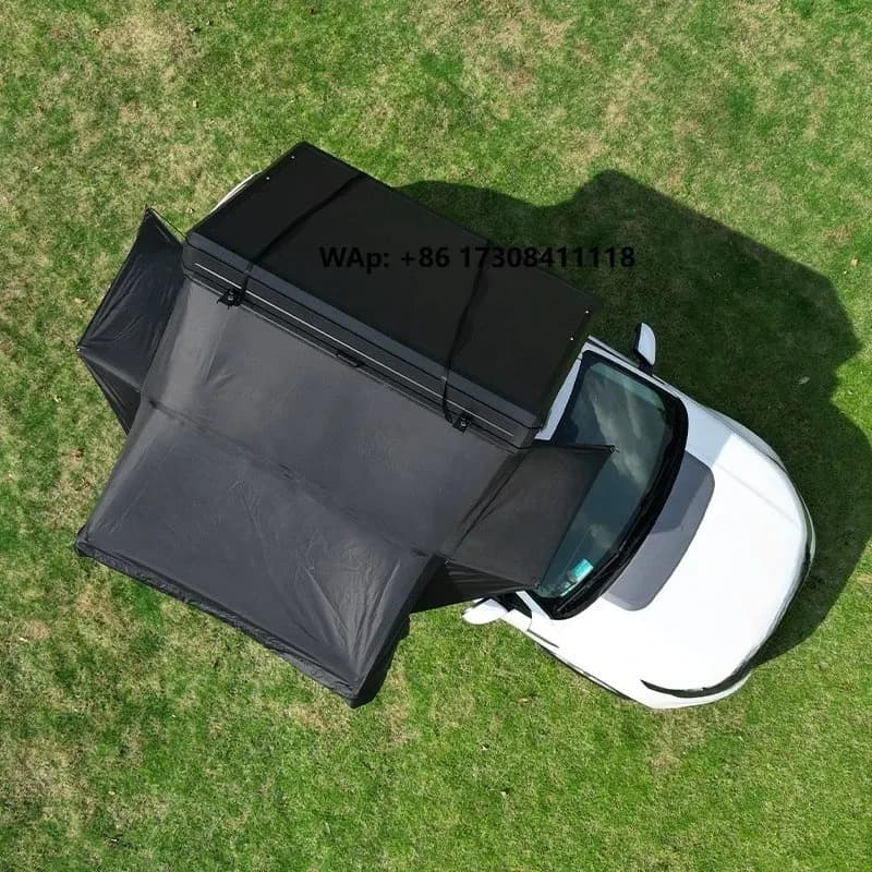 Car Roof Tent Canopy for Self-driving Tours Aluminum Double-layer Tent Fully Automatic Rain-proof Car Roof New Outdoor Camping.