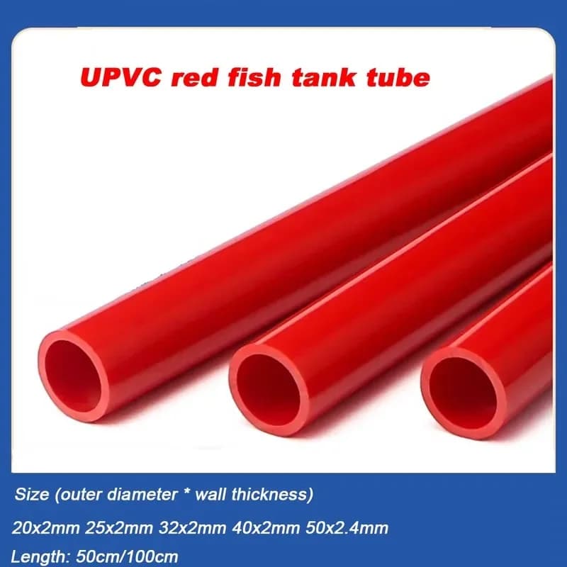 UPVC Plastic Pipe 20-50mm Diameter 50cm Long For Aquarium Garden Irrigation Hydroponic Frame