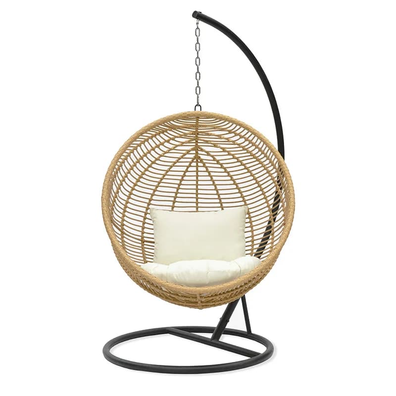 New Style Swing Hanging Chair Home Single Rattan Woven Bird's Nest Hanging Basket Balcony Cradle Furniture