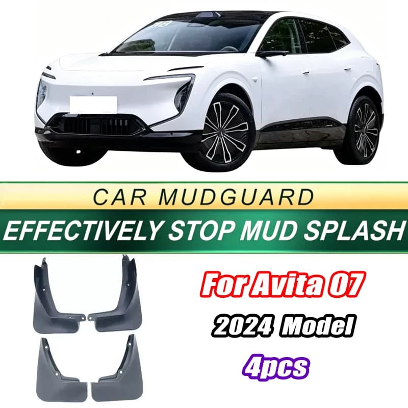For AVATR 07 2024 Model 4PCS Front Rear Mud Flaps Splash Guards Fender Mudguards Auto Car Accessories