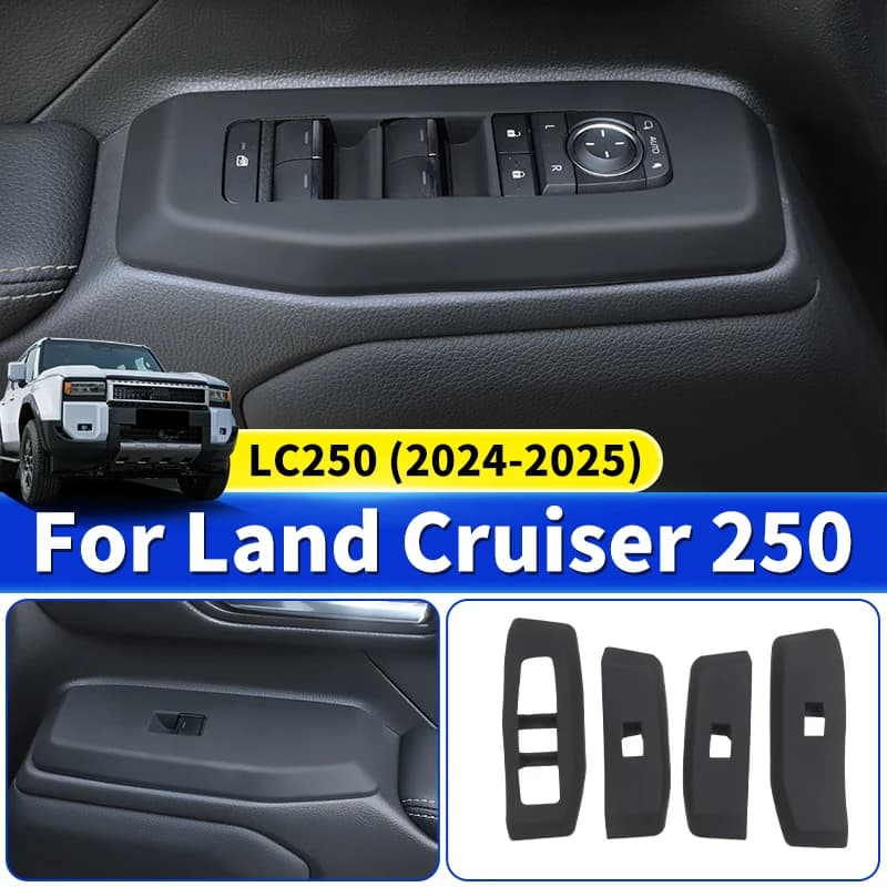 For Toyota Land Cruiser 250 2024 2025 Prado LC250 1958 First Edition FJ250 Car Window Control Panel Silica gel pad Accessories