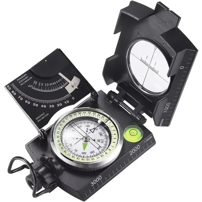 Trekking Metal Waterproof Multifunctional High Precision Lens Compass