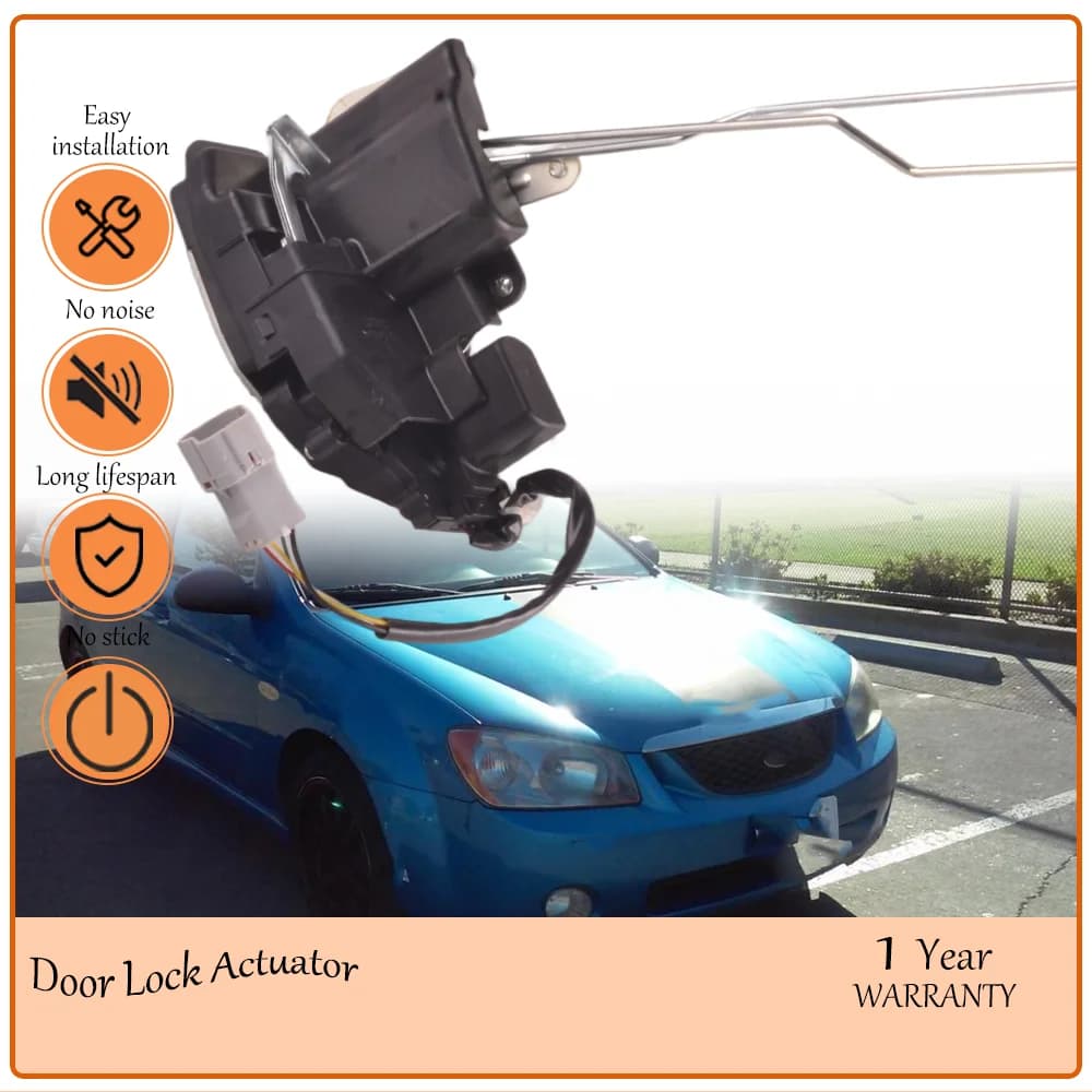 Door Latch Drive Unit, applies 05-06 Kia Spectra & Spectra5, standard rear right 4 wires complying oe 937-123,81420-2F010,DLA956