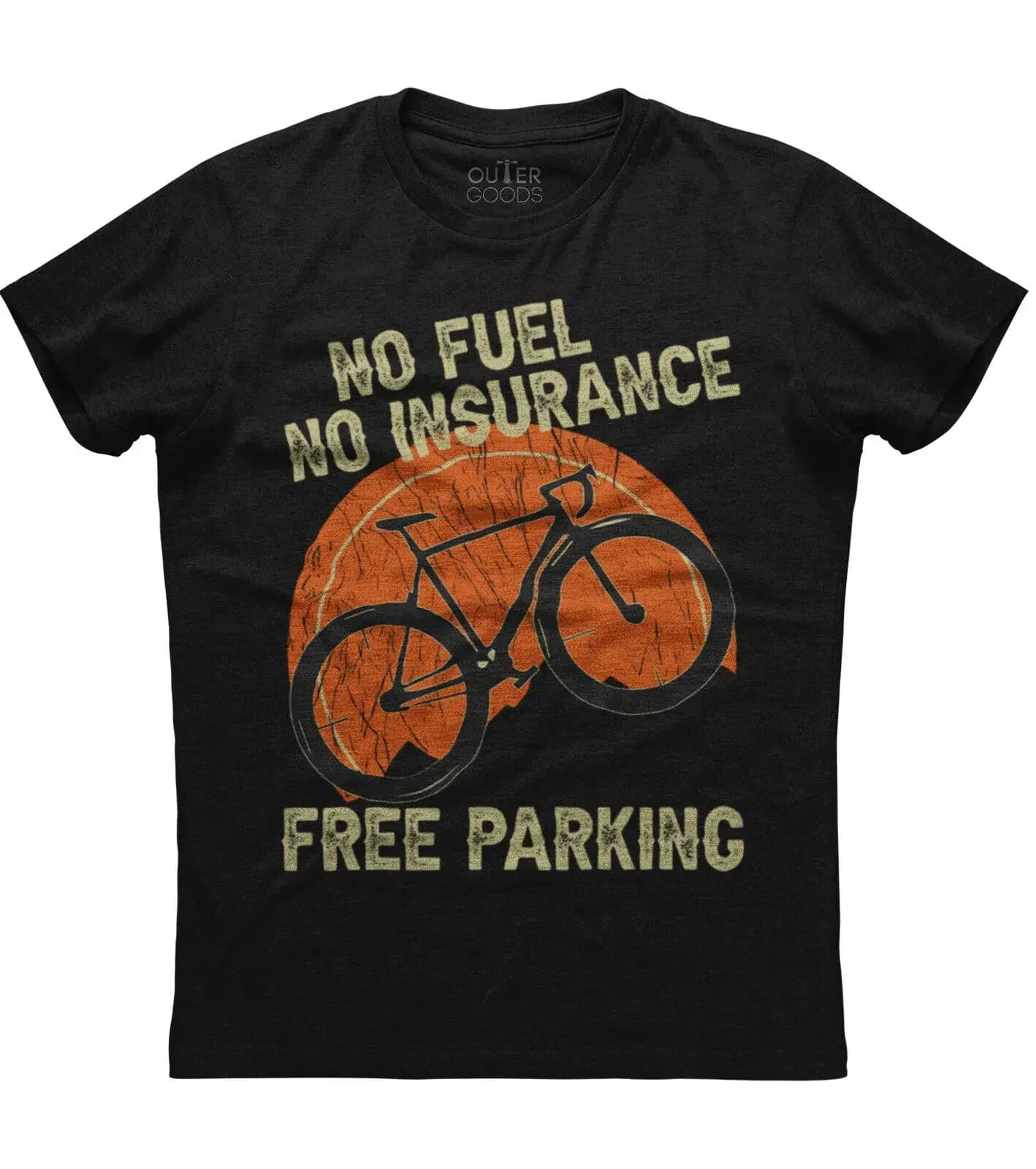 No Fuel No Insurance Free Parking. Funny Bike Riding Phrase T-Shirt. Summer Cotton O-Neck Short Sleeve Mens T Shirt New S-3XL