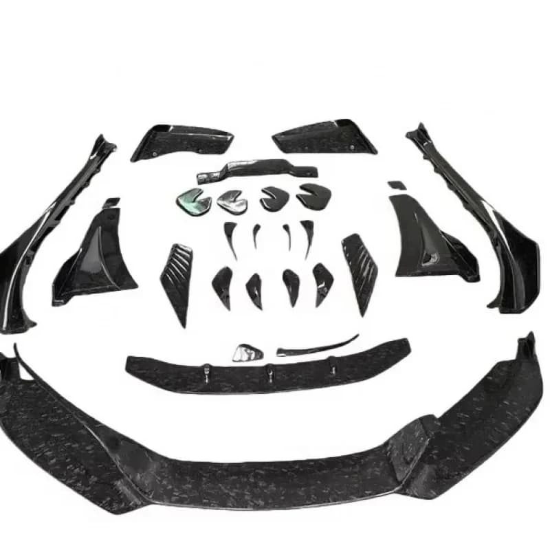 Premium Accsori Carbon Fiber Front Lip I Car Parts Body Conversion Kit CarDurle