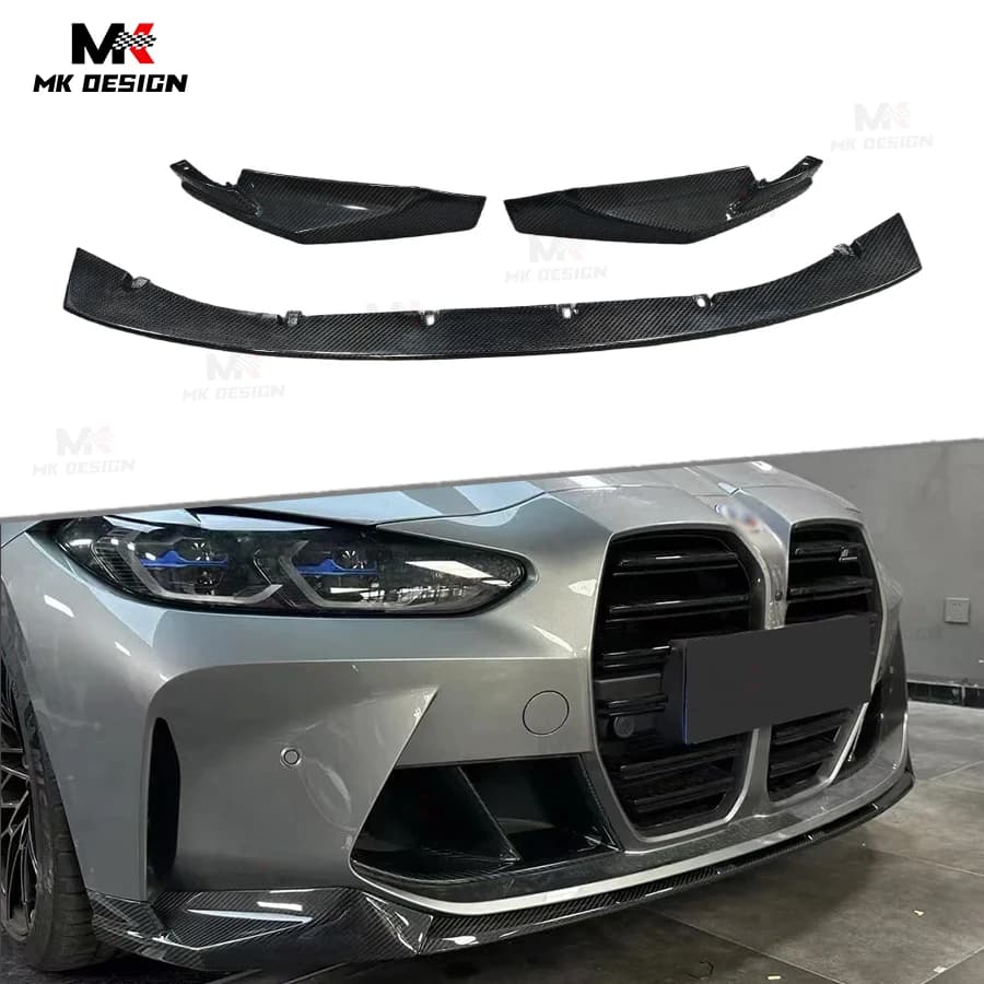 Carbon Fiber Front Lip Splitter for BMW G80 G81 M3 G82 G83 M4 2021-2025 MP Style Front Bumper Lip Chin Spoiler Car Accessories