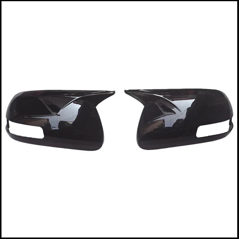 Car Styling For Toyota Corolla 2009-2013 Door Side Wing Rearview Mirror Cover Caps Shell With OX Horn Trim Auto Accessories