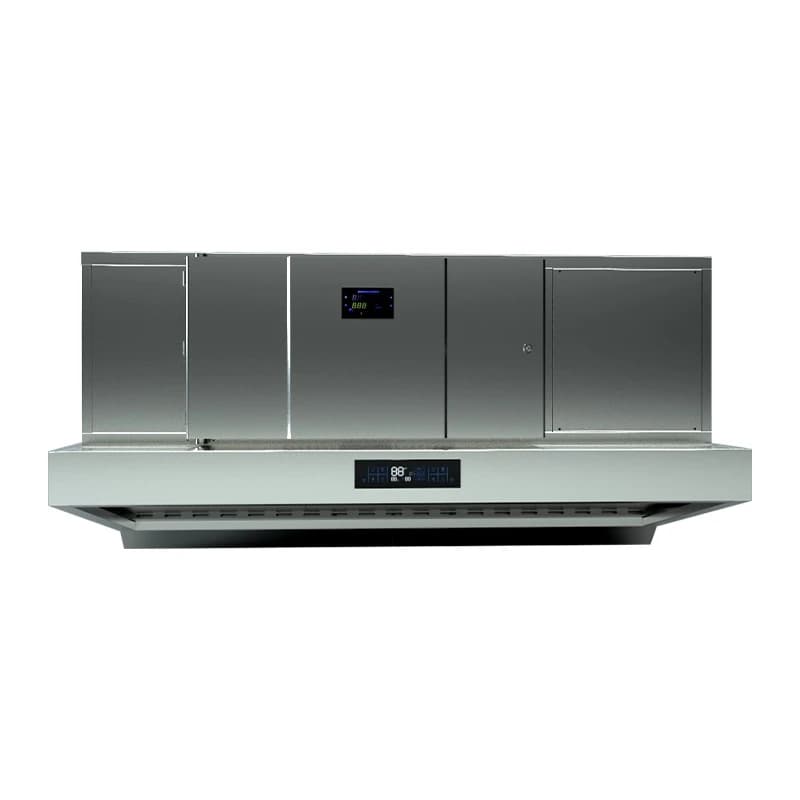Smart ESP Filtration Commercial Kitchen Exhaust System  UV Exhaust Hood with High-Performance Smoke Extraction
