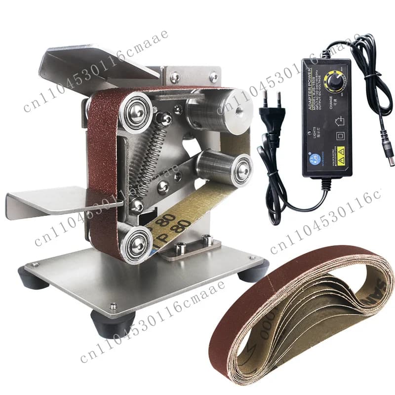 New, Mini Belt Sander Grinder 220V Electric Belt Grinding Polishing Tool, Customizable