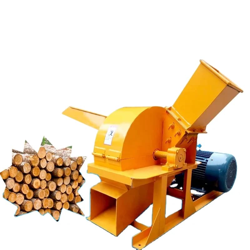 Multifunctional Electric Motor Wood Log Chipper Sawdust Wood Branch Crusher Machine 220V/380V 3T/h
