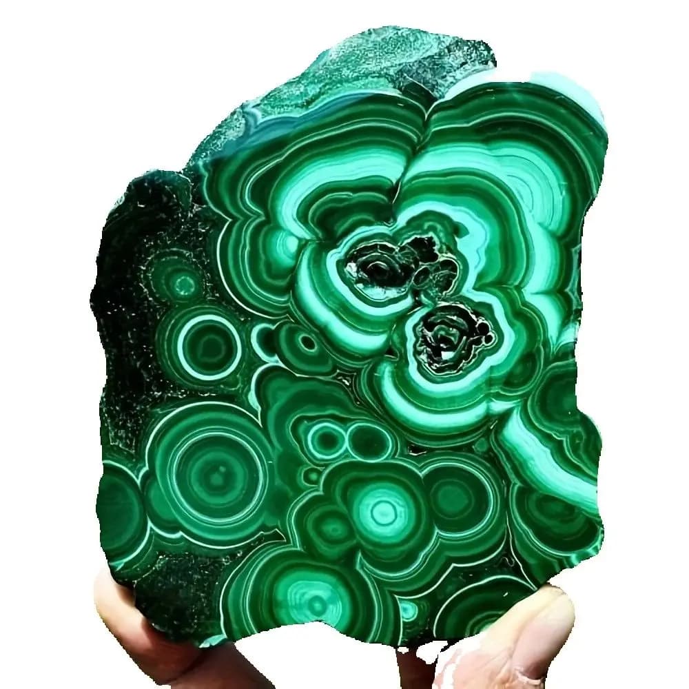 One high-quality Beautiful Malachite Slab Rare Polished Mineral Crystal Energy Healing Crystals suitable for statue decoration