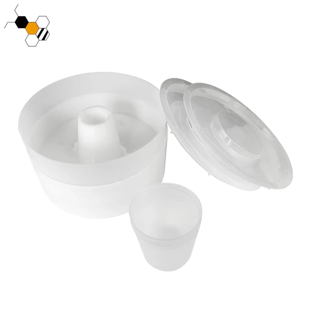 Plastic Beekeeping Bee Feeders for Hives Round Top Bee Feeders for Hives