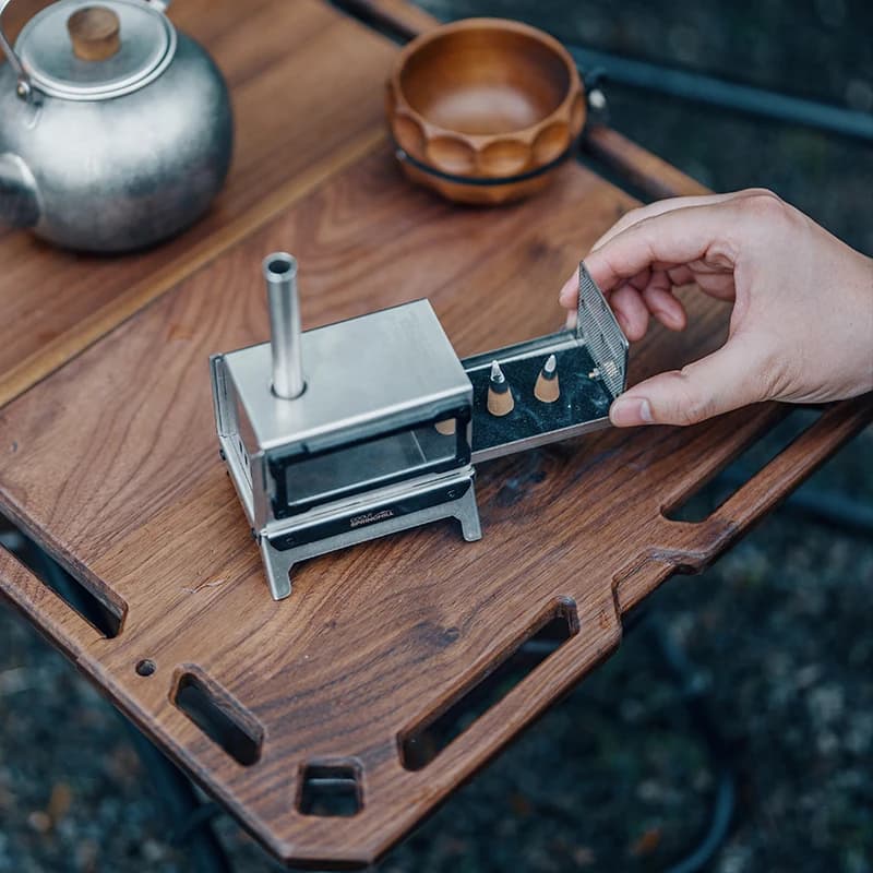 Springhill Mini Incense Burner 1.5 Portable Folding Camping Travel Fire Stove Outdoor Small Firewood Stove Tabletop Fire