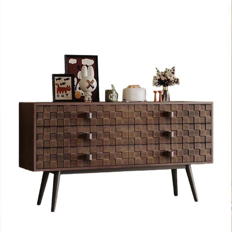 LTT antique solid wood wall storage living room bedroom home retro dining side cabinet