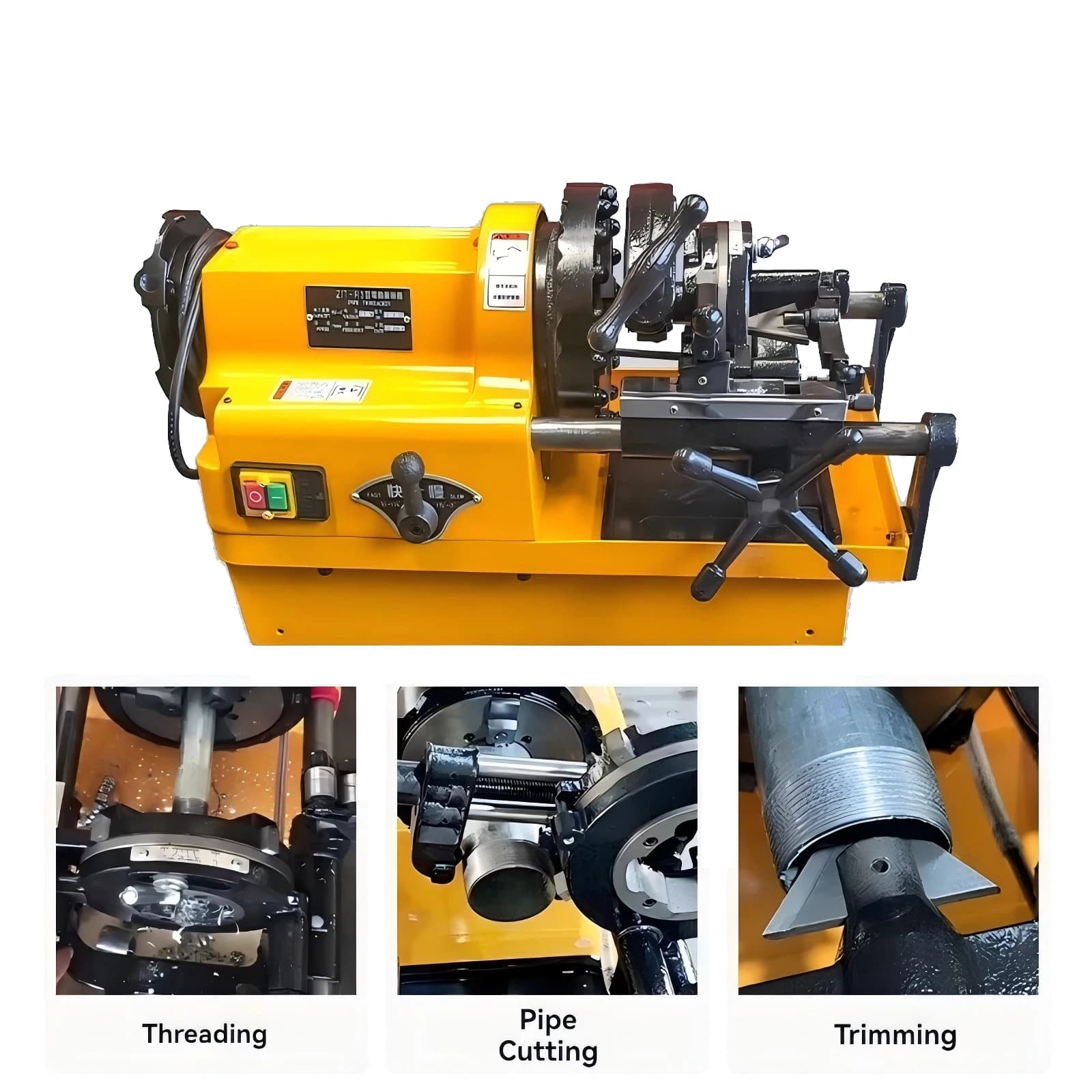 3inch Automatic Electric Threading Machine  2 Inch Fire Water Pipe, Steel Pipe Opening Machine