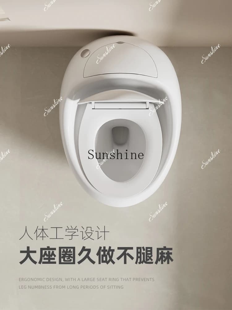 MSmall egg toilet flush toilet household siphon wall row deodorant toilet