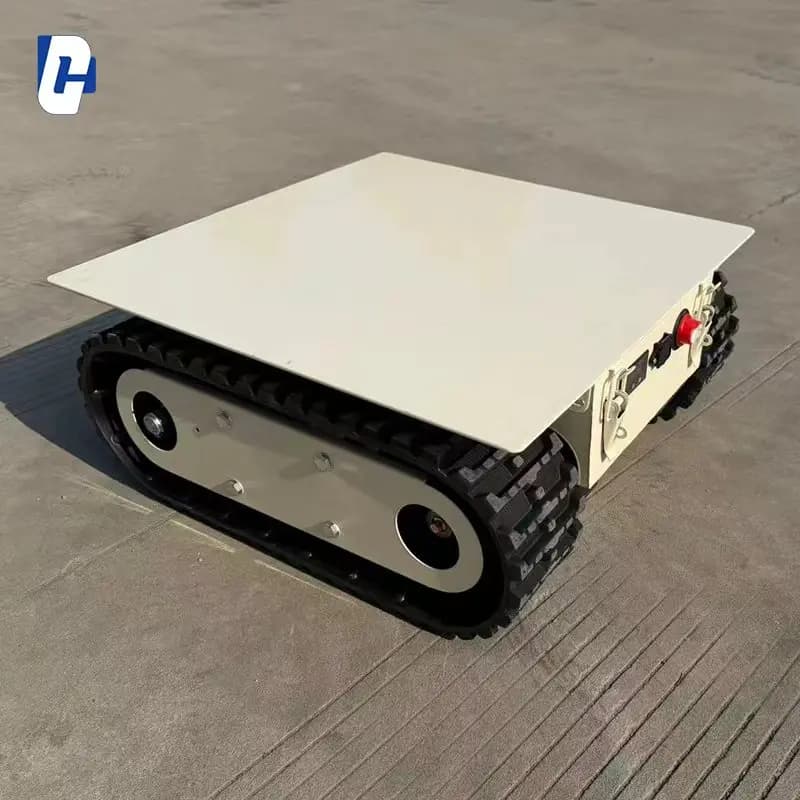 All-terrain Remote-controlled Intelligent Tracked Chassis, Brushless Motor Small Self-propelled Tracked Robot Chassis