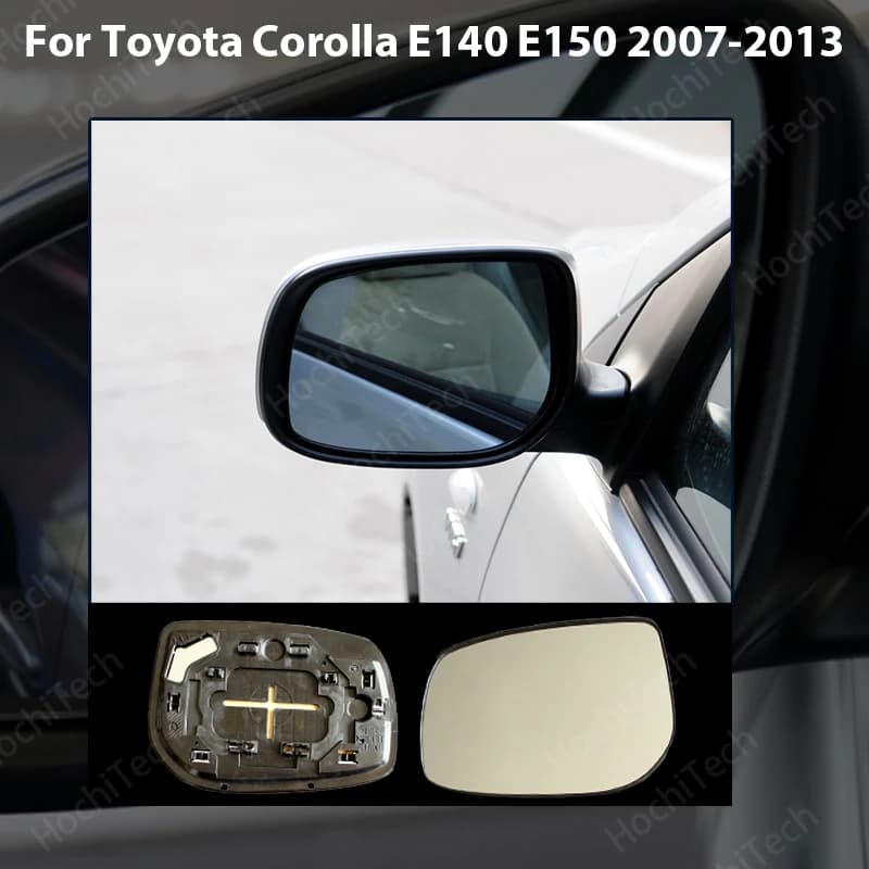 Heated Side view Left & Right car Replacement Rearview Mirror Glass For Toyota Corolla E140 E150 2007-2013