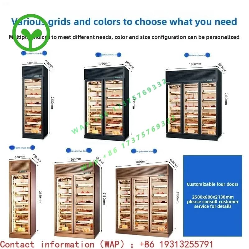 Commercial Western Restaurant Beef Maturing Cabinet Low Energy Consumption Wet Fresh-keeping Display Drying Cabinet For Steak
