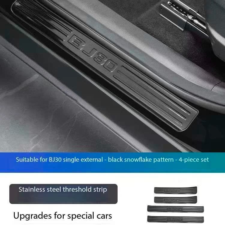 For BAIC MOTOR BJ30 24-25 Stainless Steel Threshold Strip,Interior Decoration Modification Protection Accessories Refit