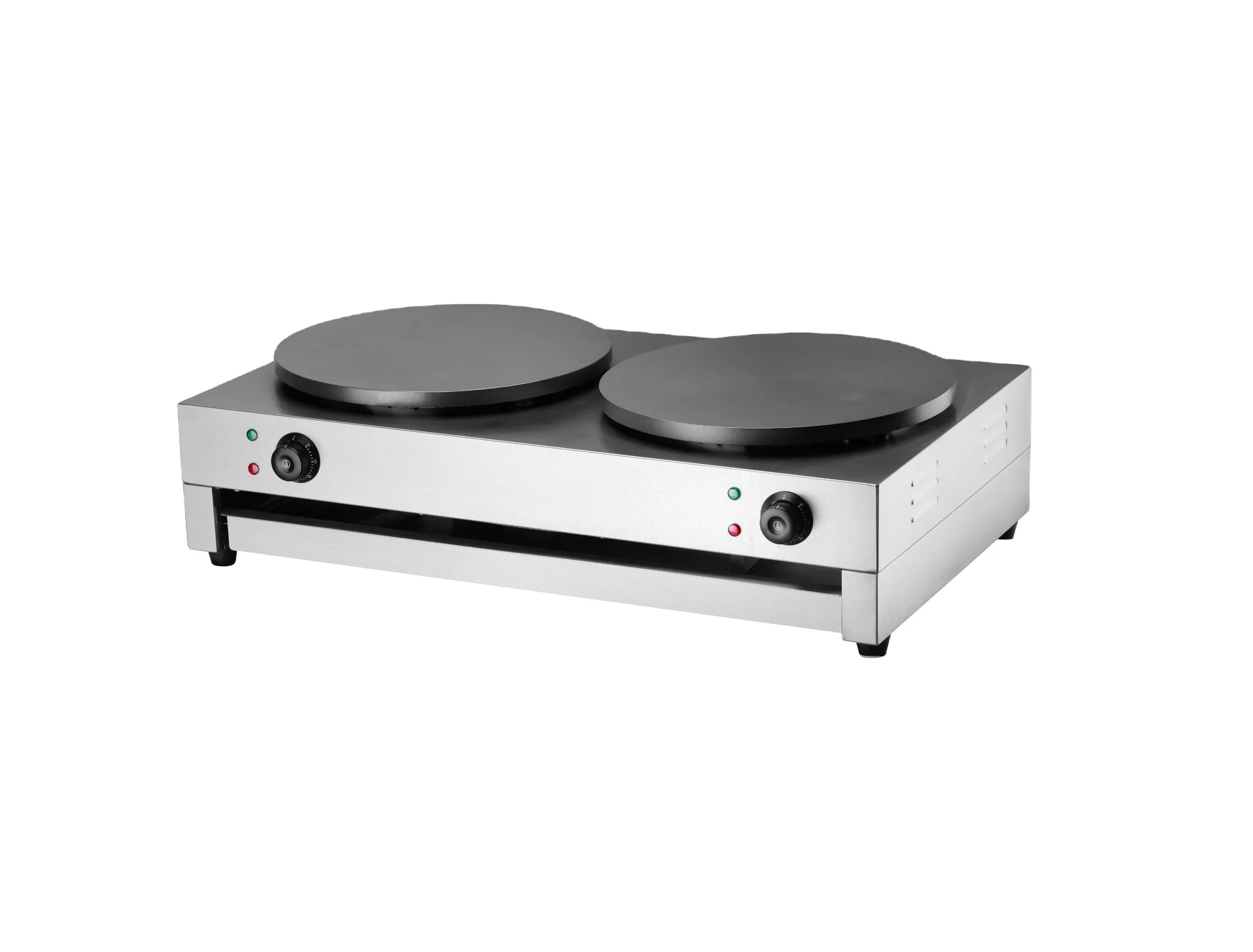 High Quality Stainless Steel Kitchen Machine Electric 220V Pancake Machine 2-Plate Electric Crepe Maker for Sale