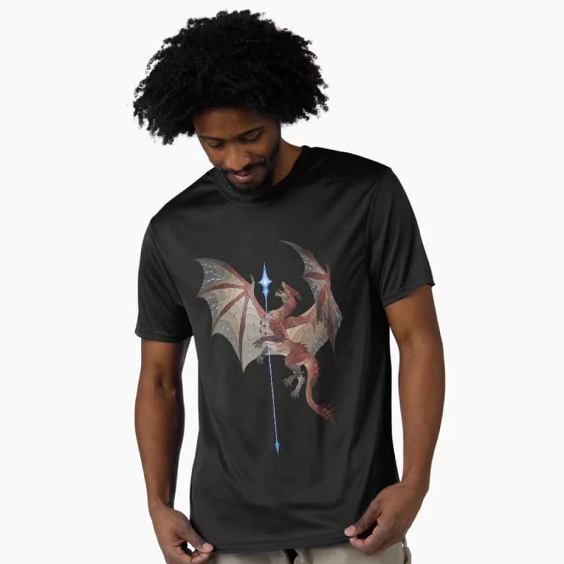 Falling Star - Safi'Jiiva Monster hunter world MHW Gift T-Shirt for gamer 100% cotton Short Sleeve Graphic clothes All size tops