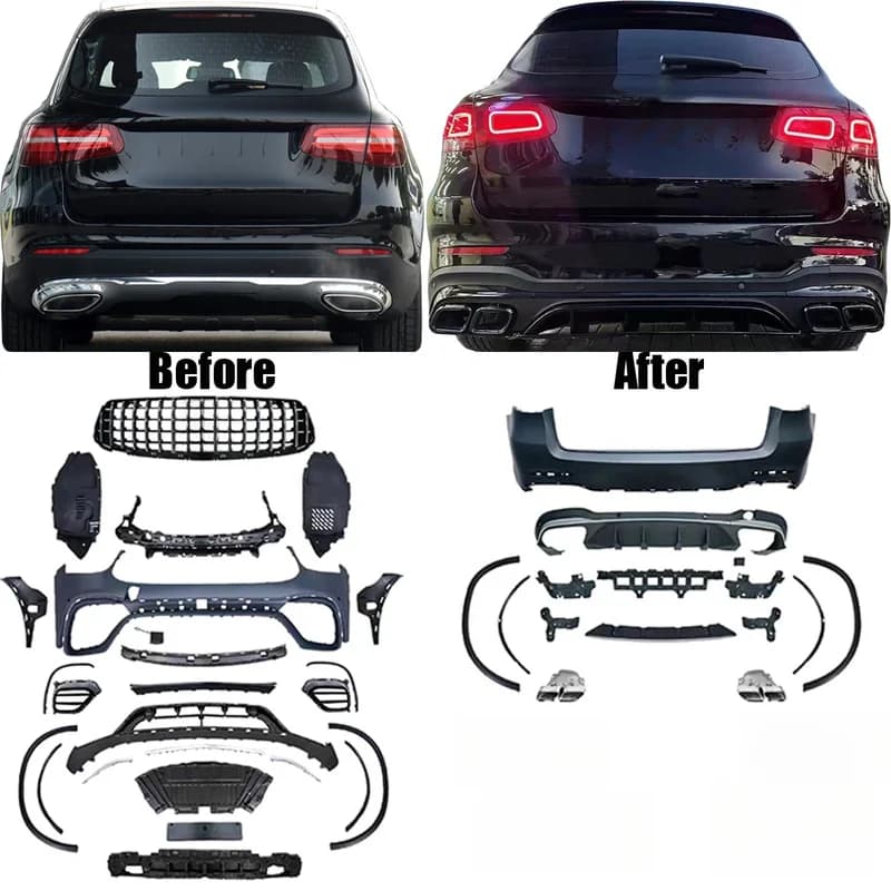 High Quality 2022 GLC63 Style Body Kit Upgrade Fit For GLC Class X253 2015-2019