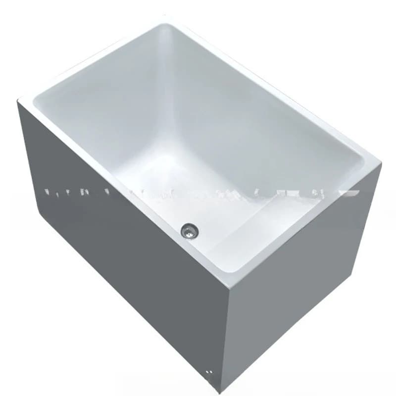 Acrylic freestanding small apartment deep soaking bathtub household adult mini mini bathtub hotel movable