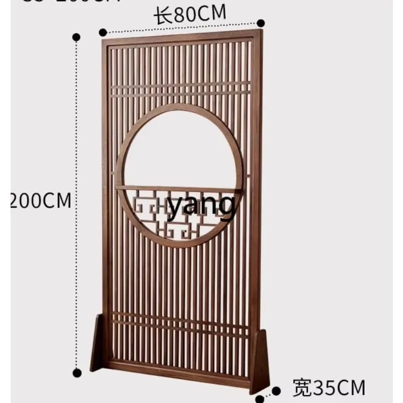 LMM solid wood screen entrance entrance partition bedroom living room shade office new Chinese seat screen