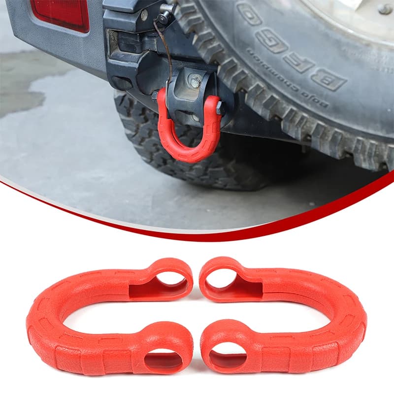 TPE Car Rear Bumper Tow Trailer Towing Bars Hook Protective Cover Fit For Hummer H2 2003-2009 Auto Exterior Accessories