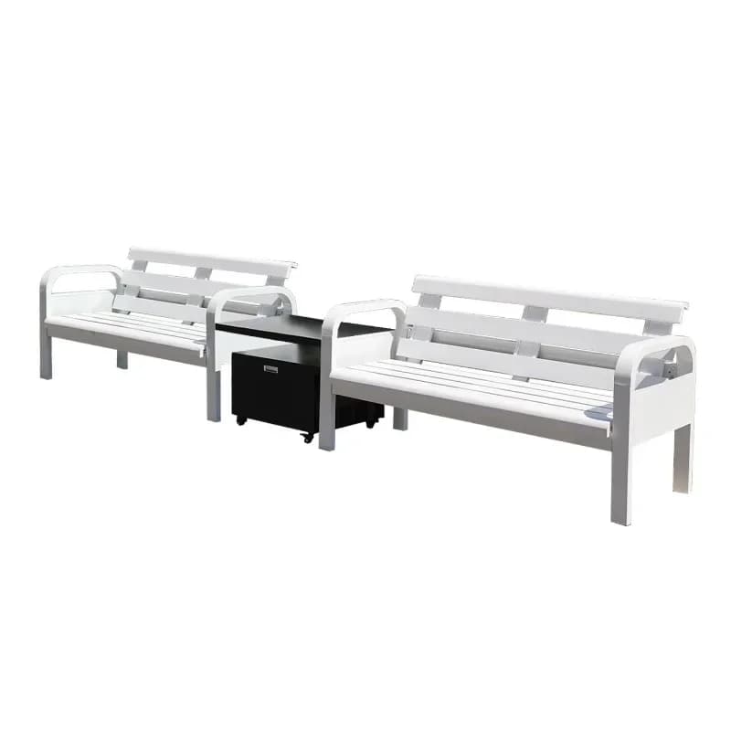 Tennis court outdoor awning resting seat