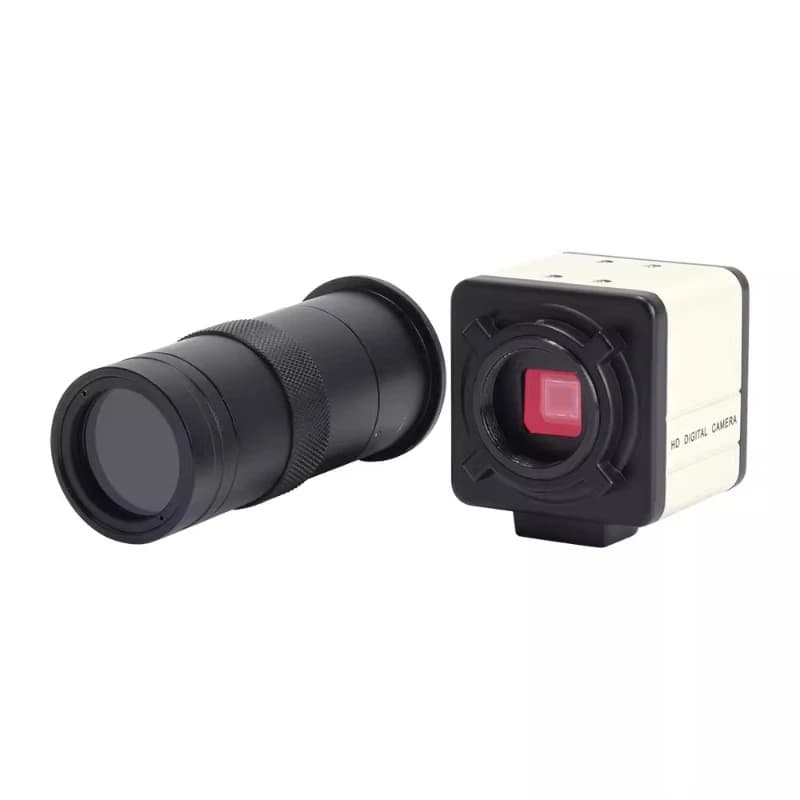 HD CCD 1200 Line BNC Mount Industrial Microscope Camera with 100 Eyepiece Lens Tools