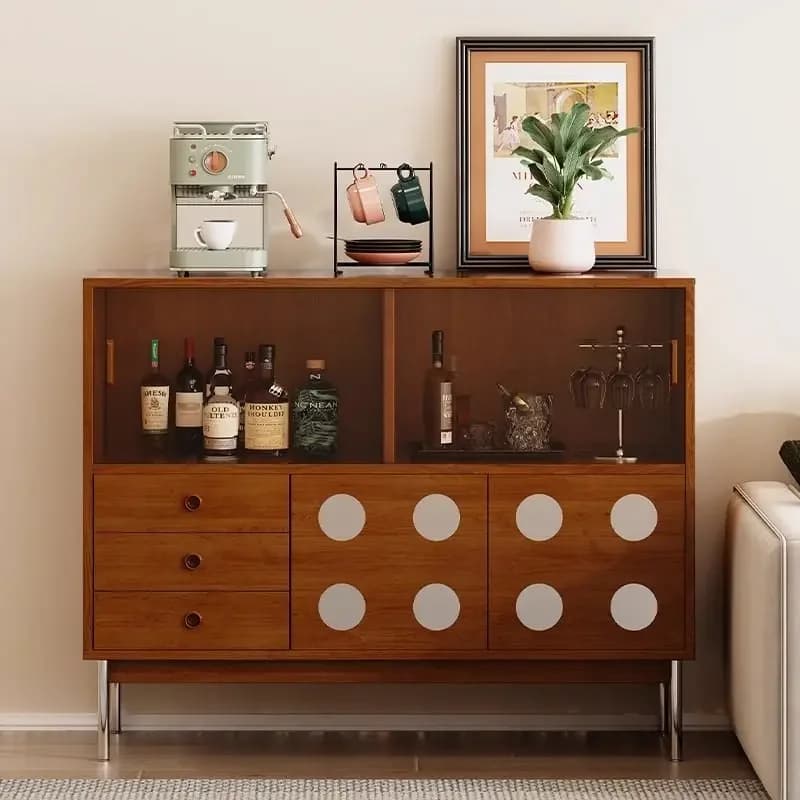 High Rustic Living Room Cabinets Drawers Retro Home Modern Storage Living Room Cabinets Solid Wood Muebles Para Hogar Furniture